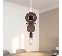 Pendelleuchte Salle à Manger Bois Métal E27 Ø16 CM Décoratif Suspendue Moderne