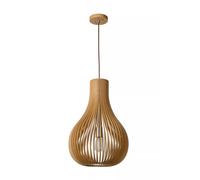 Pendelleuchte Scandinave Bois Naturel Salon Ø38 CM E27 Lampe Suspendue à Manger