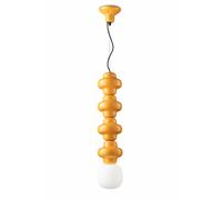Pendelleuchte Suspensions Céramique Verre Ø 17 CM Rétro Design Main Jaune E14