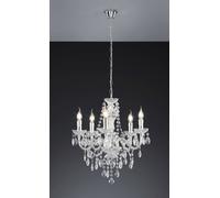 Pendelleuchte Transparent Ø52cm 5x E14 Couverture Lampe Classique Intérieur