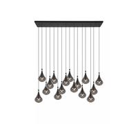 Pendelleuchte Verre Salle à Manger Fumée 102 CM Long G4 Blendarm Lampe Cuisine