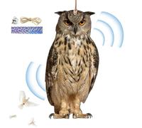 Pendente De La Chouette Épouvantail, Dissuasion des Pigeons, Leurre De Hibou pour Effrayer Les Oiseaux,dissuasifs De Dissuasion d'oiseaux Naturels pour Le Jardin Extérieur, La Cour, Les Fermes pour