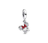 Charm Pendant Disney Tête de Minnie Rouge