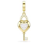 Swarovski Charm Idyllia Ail Mixte Cœur avec clé Blanc Plaqué Or 5742959