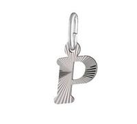 Pendentif - 1001 BIJOUX - Initiale P - Argent 925 - Hauteur 2 cm - Largeur 1 cm