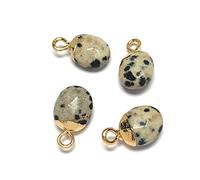 pendentif 10pcs, pendentifs en pierre naturelle forme ovale pendentif exquis for la fabrication de bijoux collier à faire soi-même boucle d'oreille accessoires cadeau de guérison reiki perles de pierr