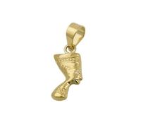 Pendentif 11x6mm Néfertiti OR 9Kt brillant
