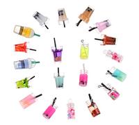 pendentif 20 pcs Charms Boucles D'oreilles Artificielle Jus Matériel Thé Boucle D'oreille Miniature Nourriture Bouteille Artisanat for Mini Tasse Bijoux Pendentifs Fruits Décoration Décor Scrapbooking