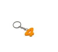 Pendentif 4 Lando Norris F1, porte-clés pilote de Formule 1, porte-clés F1, gadget Formule 1 pour clés de voiture, abréviation du nom du pilote de F1