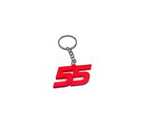 Pendentif 5 Carlos Sainz CS55 F1, porte-clés pilote de Formule 1, porte-clés F1, gadget Formule 1 pour clés de voiture, abréviation du nom du pilote de F1
