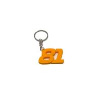 Pendentif 81 Oscar Piastri F1, porte-clés pilote de Formule 1, porte-clés F1, gadget Formule 1 pour clés de voiture, abréviation du nom du pilote de F1