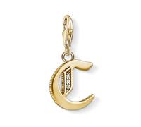 Pendentif à breloques - Thomas Sabo - 1609-414-39 - Plaqué or - Lettre C - Zircone blanc