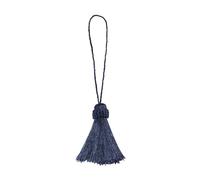 Pendentif à glands noués à la main, pendants à rideaux à rideaux à filet de 4pcs, pendentifs de 25 cm de long, en signet de gland à main en polyester, keynchain de gland en soie en polyester (noir)