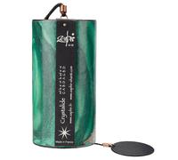 Pendentif à manivelle pour instrument de guérison fait à la main avec carillon éolien à cinq éléments, vert