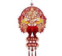 Pendentif à suspendre pour l'année du serpent 2025 - Accessoires de festival de printemps - Personnage porte-bonheur - Ornement pour les fêtes traditionnelles