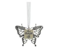 Pendentif Accrocheur En Alliage, Facile À Installer, Aile De Papillon, Ornement Commémoratif D'arbre De Noël Pour Festival