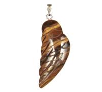 Pendentif aile d'ange en oeil de tigre