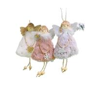 Pendentif aile d'ange père noël, décorations d'arbre de noël(0338-3PCS)