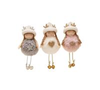Pendentif aile d'ange père noël, décorations d'arbre de noël(3PCS set4)