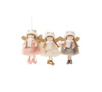 Pendentif aile d'ange père noël, décorations d'arbre de noël(3PCS set5)