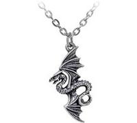 Pendentif Alchemy Gothic Flight of Airus en étain - 3.2cm (H) x 1.5cm (W) x 0.4cm (D) Argent G