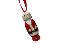 Pendentif amusant en bois en forme de Père Noël à suspendre pour décoration de la maison