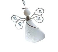 Pendentif angélique plat en acrylique 2D - Thème côtier - Décoration de vacances pour sapin de Noël ou décoration d'intérieur
