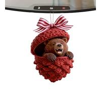 Pendentif animal de Noël - 2D - Représentation plate - Décoration en acrylique - Décoration pour rebord de fenêtre salon, chambre à coucher, café, restaurant et PA