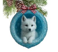 Pendentif Animal pour Sapin de Noël, Pendentif en Acrylique 2D, Grotte en de Glace, Motif Naturel, décoration de Noël Animale, pour Maison, fête, Vacances, Chambre à Coucher, Festival, Mur