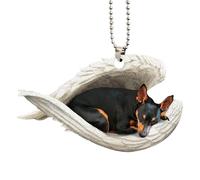 Pendentif animal pour voiture - Pendentif acrylique 2D Chien Canard Décoration | Animaux légers pour intérieur de voiture, camion et SUV -