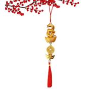 Pendentif Année du Serpent 2025 - de Serpent Pendante Porte Bonheur - Décorations Portable du Nouvel An Chinois - Décoration de Maison Amusante pour Salon Balcon