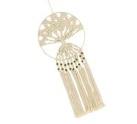 Pendentif Arbre de Coton Attrape-rêves Arbre de Vie Beige en Corde de Coton