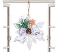 Pendentif arbre de Noël, pendentif pommes de pin naturelles de Noël, Décoration de pommes de pin à suspendre de Noël, Décorations rustiques naturelles à suspendre pour la maison, le jardin et la fenêt