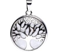 Pendentif Arbre de vie avec cristal de roche -- 3cm