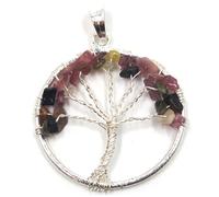 Pendentif arbre de vie en citrine