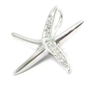 Pendentif Argent ""Etoile des Mers"" Blanc