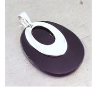 Pendentif Argent - LES TRESORS DE LILY - Obao - Femme - Noir - 33x25 mm