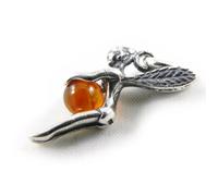 Pendentif Argent ""Petite Fée"" Ambre