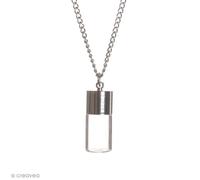 Graine Créative Pendentif Verre Bouteille 25x10mm