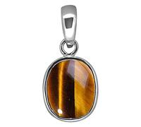 Pendentif Ashtadhatu en pierre œil de tigre 13,25 Ratti Rashi Ratna Médaillon naturel et certifié non chauffé et non traité à des fins astrologiques pour homme et femme - B0C9DSG3DN