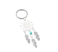 Pendentif attrape-rêves - Anneau pendentif de voiture, porte-clés attrape-rêves | Mini porte-clés en plumes, attrape-rêves, porte-clés, décoration de sac, Vert, Consulte la descripción