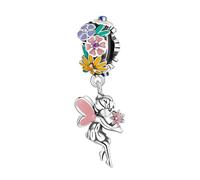Pendentif Attrape-rêves en Argent Sterling 925, breloque Papillon, pour Femmes, Breloques féeriques Brillantes, Bijoux Fins