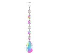 Pendentif attrape-soleil en cristal prisme arc-en-ciel, carillon à suspendre en cristal, décoration à suspendre pour fenêtre (style 10)