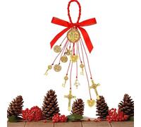 Pendentif Auto - Bénédiction De Saint Benoît Pour Porte De Maison,Ornement Religieux En Métal Pour Intérieur De Voiture | Pour Camion SUV Pickup Tableau De Bord Fenêtre Porte Voyage Quotidien Vacances