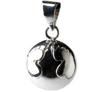 Pendentif Babylonia avec boule sonore et pieds de bébé Argenté BOLA 1 VF109