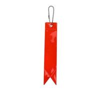 Pendentif bande réfléchissante, porte-clés réfléchissant pour sacs, sac à dos, bandes décoratives pour camping, cyclisme (orange rouge)