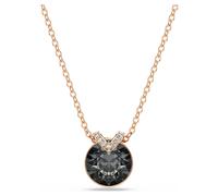 Pendentif Bella V, Taille ronde, Gris, Doré à l’or rose 18 carats (750/1000) OS