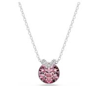 Swarovski Pendentif Bella V, Taille ronde, Rose, Métal rhodié