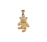 Pendentif - Bijoux Enfant - Petit Ourson - Plaqué Or 18 Carats - 3 Microns - 1,6 cm x 1,2 cm