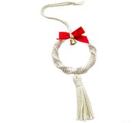 Pendentif bonhomme de neige en fil de coton à faire soi-même pour couronne de Noël, décoration à suspendre pour arbre de vacances et décoration saisonnière de la maison (A)